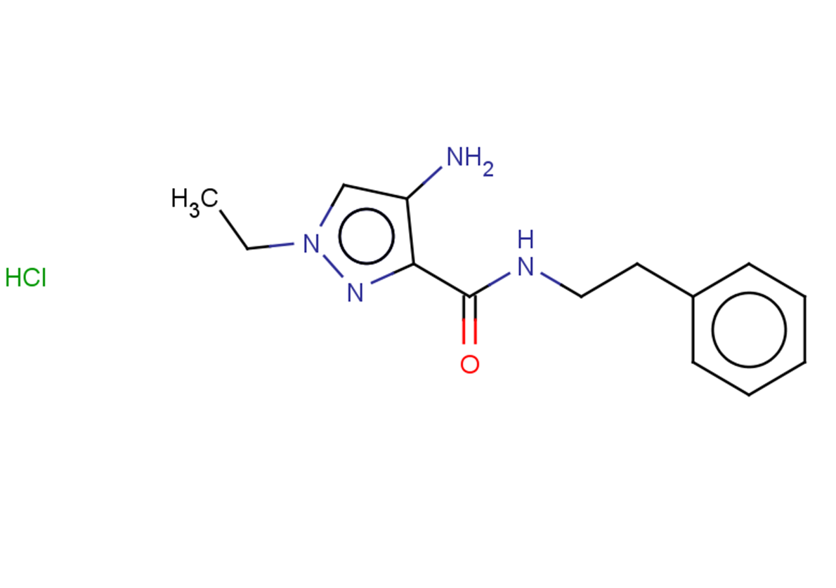 4-amino-1-ethyl-N-(2-phenylethyl)-1H-pyrazole-3-carboxamide hydrochloride