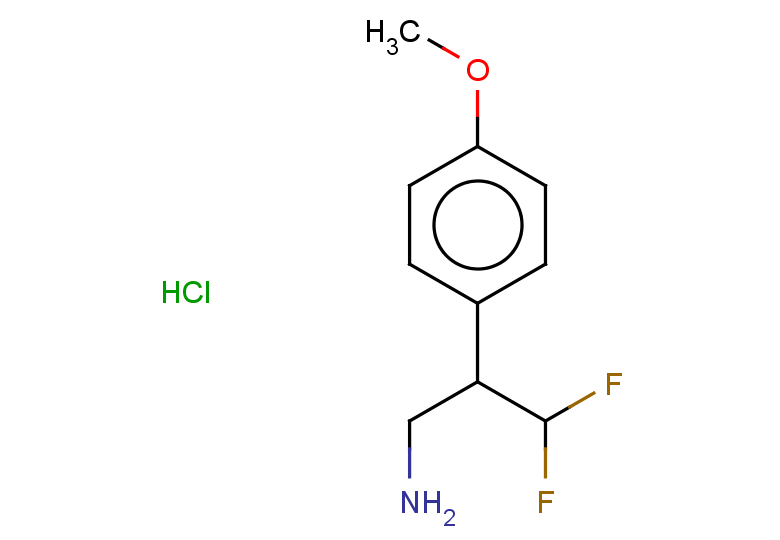 3,3-difluoro-2-(4-methoxyphenyl)propan-1-amine hydrochloride
