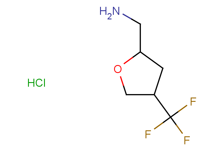 1-[4-(trifluoromethyl)oxolan-2-yl]methanamine hydrochloride, Mixture of diastereomers