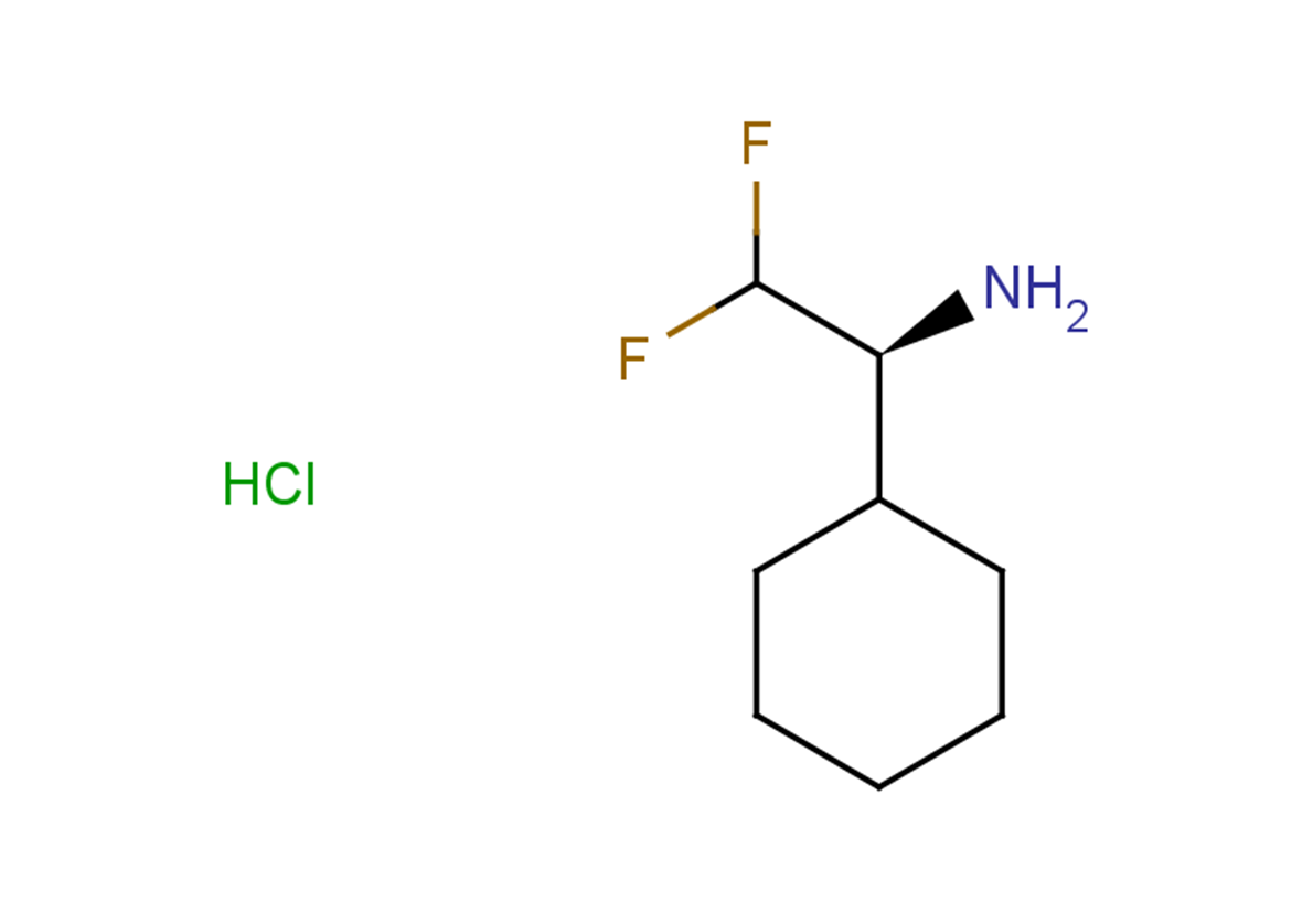 (1S)-1-cyclohexyl-2,2-difluoroethan-1-amine hydrochloride