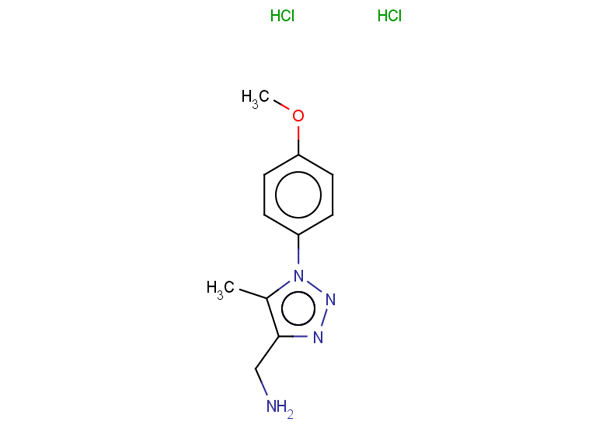 1-[1-(4-methoxyphenyl)-5-methyl-1H-1,2,3-triazol-4-yl]methanamine dihydrochloride