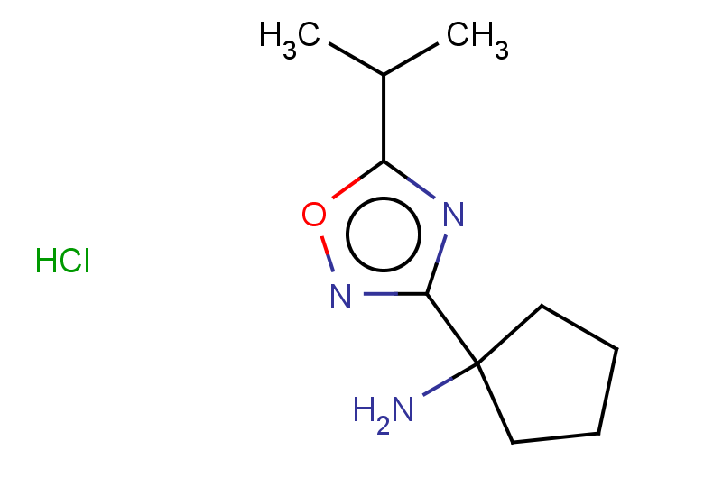 1-[5-(propan-2-yl)-1,2,4-oxadiazol-3-yl]cyclopentan-1-amine hydrochloride