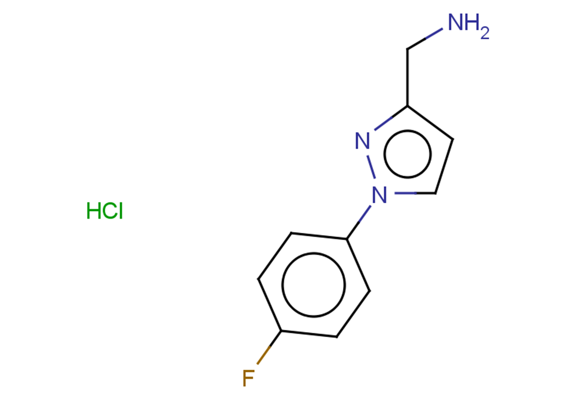 [1-(4-fluorophenyl)-1H-pyrazol-3-yl]methanamine hydrochloride