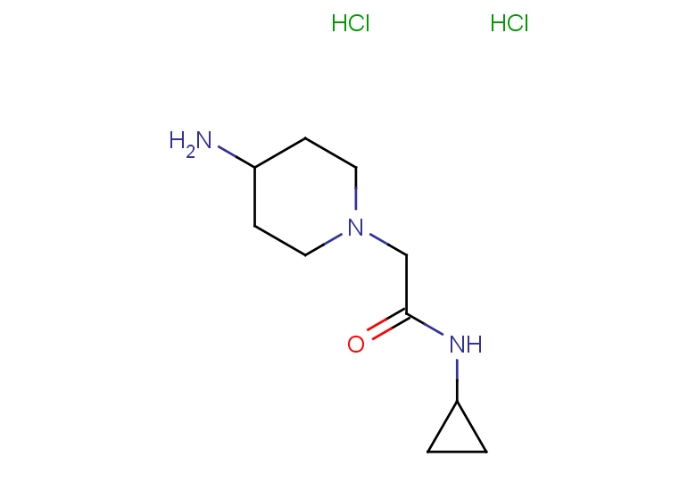2-(4-aminopiperidin-1-yl)-N-cyclopropylacetamide dihydrochloride