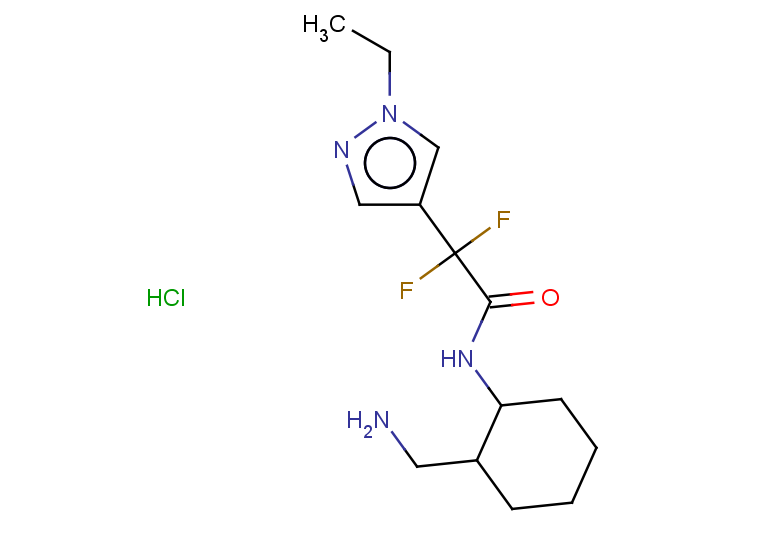 N-[2-(aminomethyl)cyclohexyl]-2-(1-ethyl-1H-pyrazol-4-yl)-2,2-difluoroacetamide hydrochloride