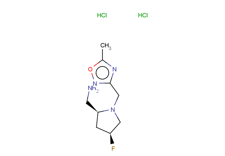 [(2S,4S)-4-fluoro-1-[(5-methyl-1,2,4-oxadiazol-3-yl)methyl]pyrrolidin-2-yl]methanamine dihydrochloride