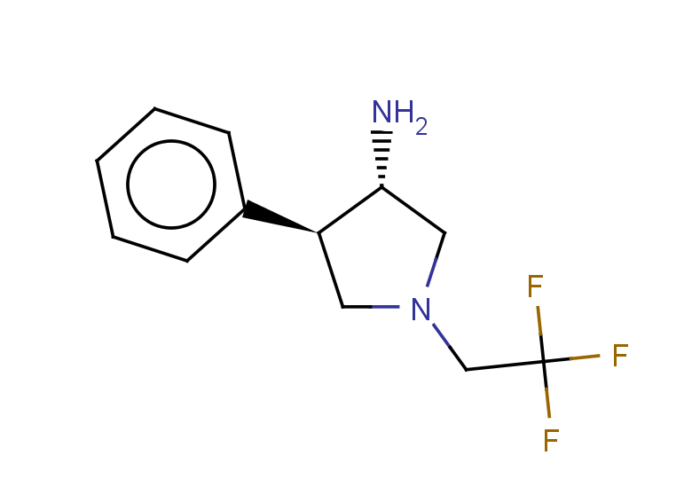 rac-(3R,4S)-4-phenyl-1-(2,2,2-trifluoroethyl)pyrrolidin-3-amine, trans