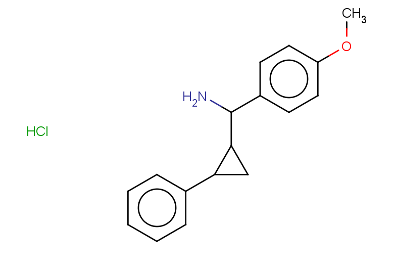 (4-methoxyphenyl)(2-phenylcyclopropyl)methanamine hydrochloride