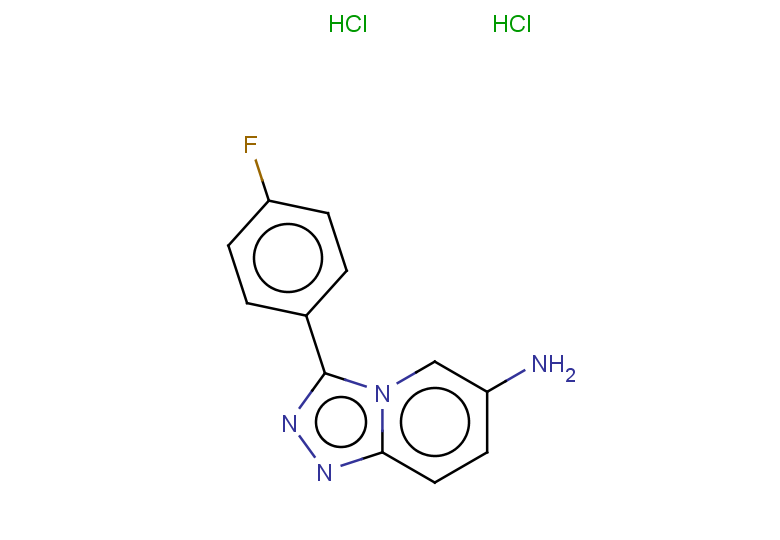 3-(4-fluorophenyl)-[1,2,4]triazolo[4,3-a]pyridin-6-amine dihydrochloride