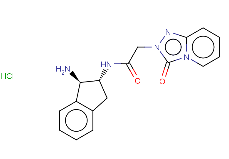 N-[(1R,2R)-1-amino-2,3-dihydro-1H-inden-2-yl]-2-{3-oxo-2H,3H-[1,2,4]triazolo[4,3-a]pyridin-2-yl}acetamide hydrochloride