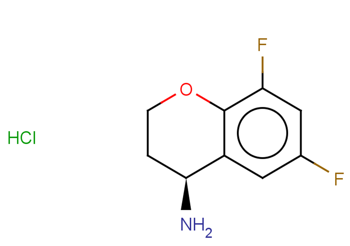 (4S)-6,8-difluoro-3,4-dihydro-2H-1-benzopyran-4-amine hydrochloride