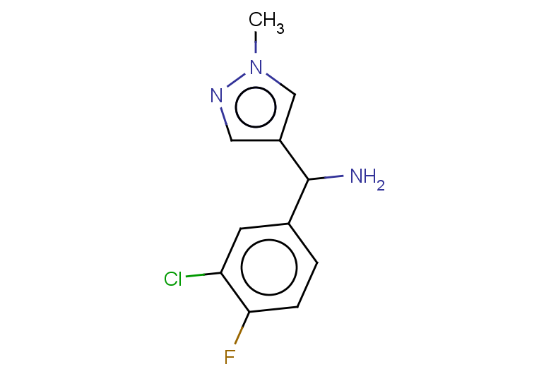 (3-chloro-4-fluorophenyl)(1-methyl-1H-pyrazol-4-yl)methanamine