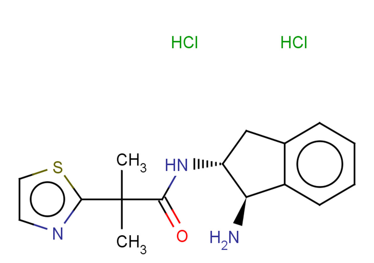 N-[(1R,2R)-1-amino-2,3-dihydro-1H-inden-2-yl]-2-methyl-2-(1,3-thiazol-2-yl)propanamide dihydrochloride