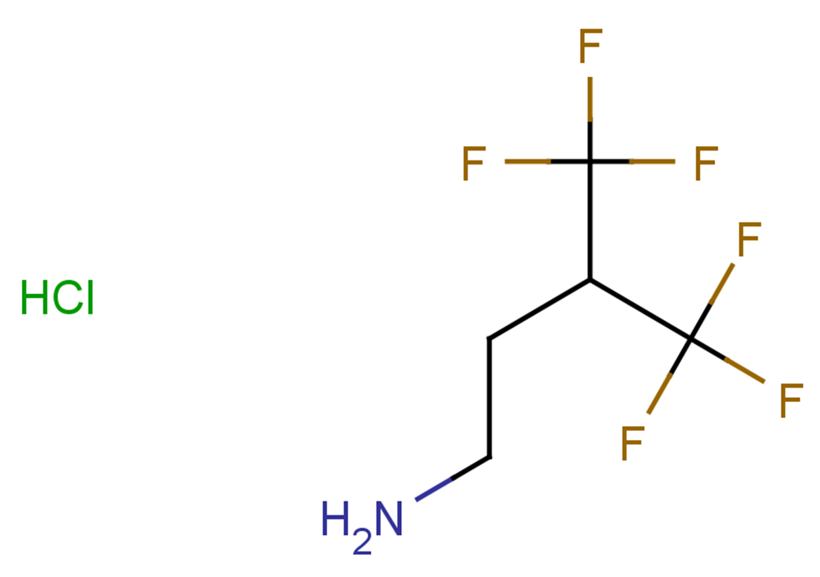 4,4,4-trifluoro-3-(trifluoromethyl)butan-1-amine hydrochloride