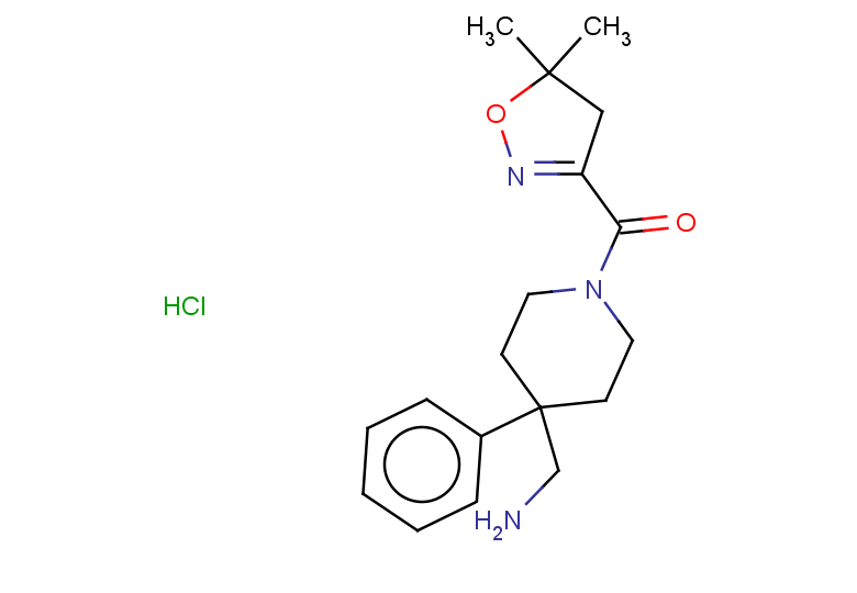 1-[1-(5,5-dimethyl-4,5-dihydro-1,2-oxazole-3-carbonyl)-4-phenylpiperidin-4-yl]methanamine hydrochloride