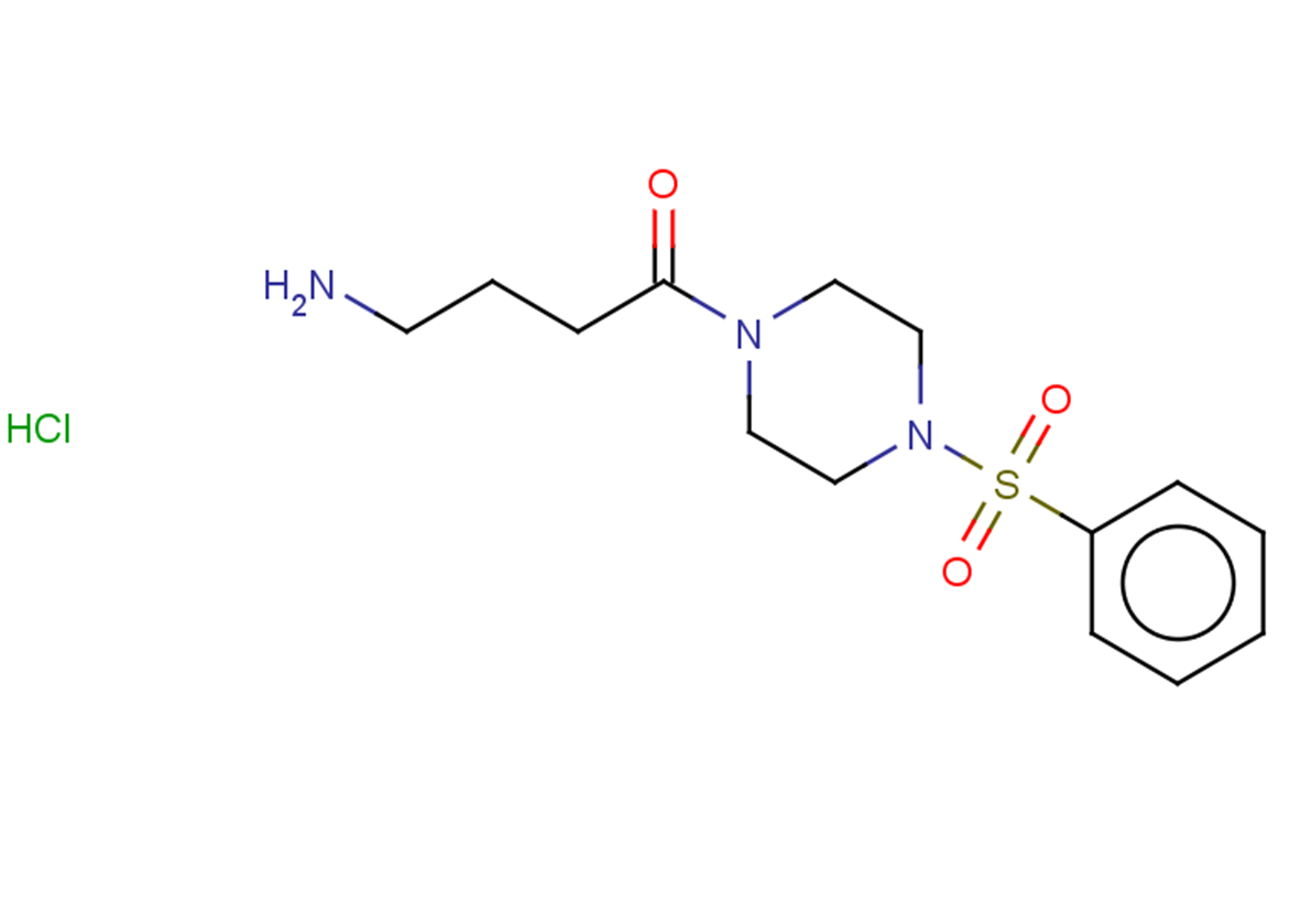 4-amino-1-[4-(benzenesulfonyl)piperazin-1-yl]butan-1-one hydrochloride