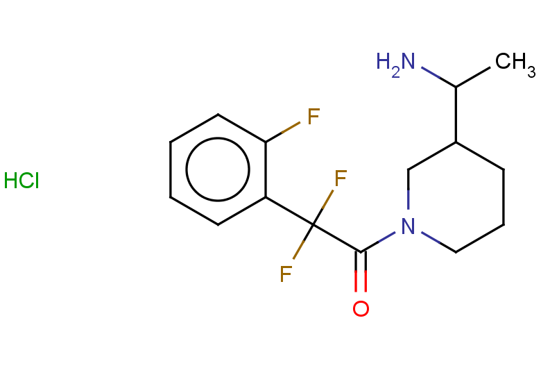 1-[3-(1-aminoethyl)piperidin-1-yl]-2,2-difluoro-2-(2-fluorophenyl)ethan-1-one hydrochloride