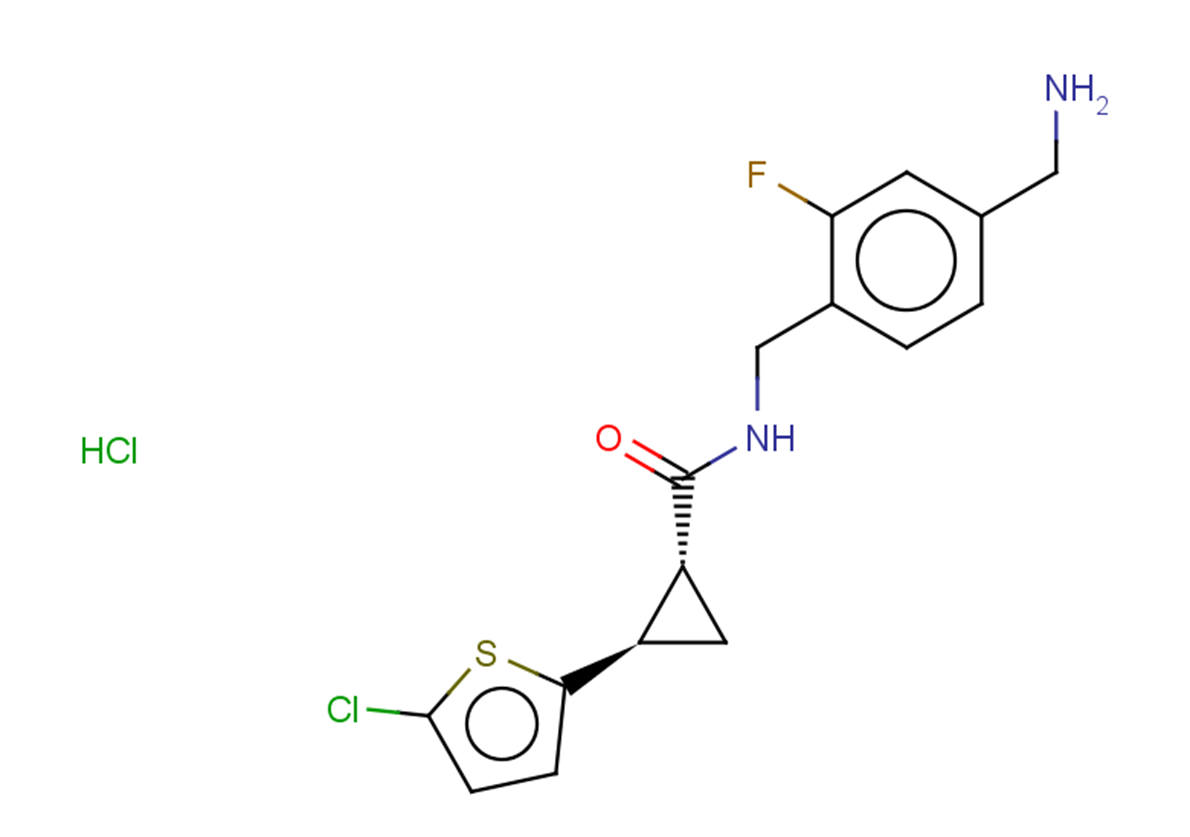 rac-(1R,2R)-N-{[4-(aminomethyl)-2-fluorophenyl]methyl}-2-(5-chlorothiophen-2-yl)cyclopropane-1-carboxamide hydrochloride, trans