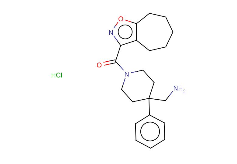 1-(1-{4H,5H,6H,7H,8H-cyclohepta[d][1,2]oxazole-3-carbonyl}-4-phenylpiperidin-4-yl)methanamine hydrochloride