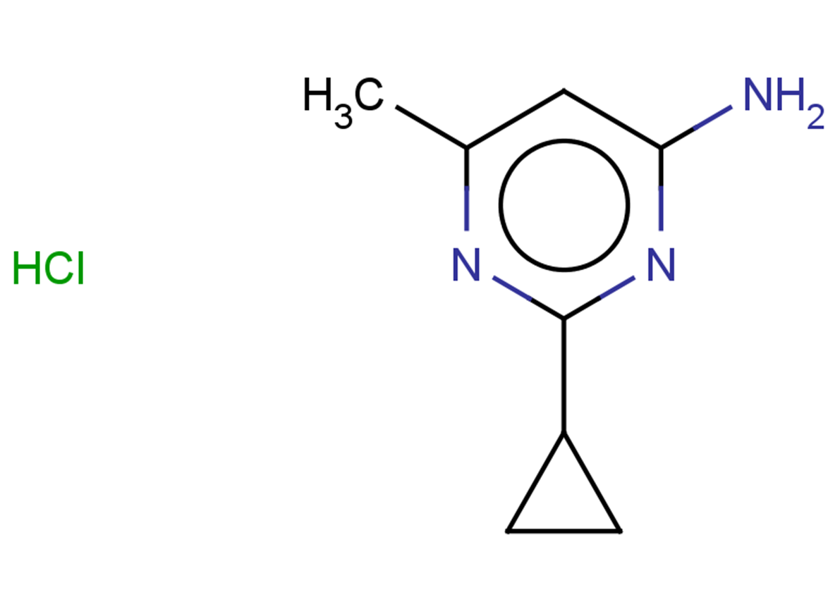 2-cyclopropyl-6-methylpyrimidin-4-amine hydrochloride