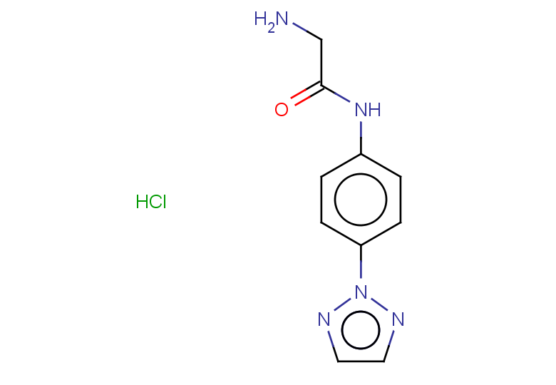 2-amino-N-[4-(2H-1,2,3-triazol-2-yl)phenyl]acetamide hydrochloride