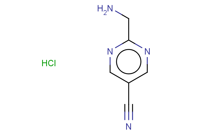 2-(aminomethyl)pyrimidine-5-carbonitrile hydrochloride