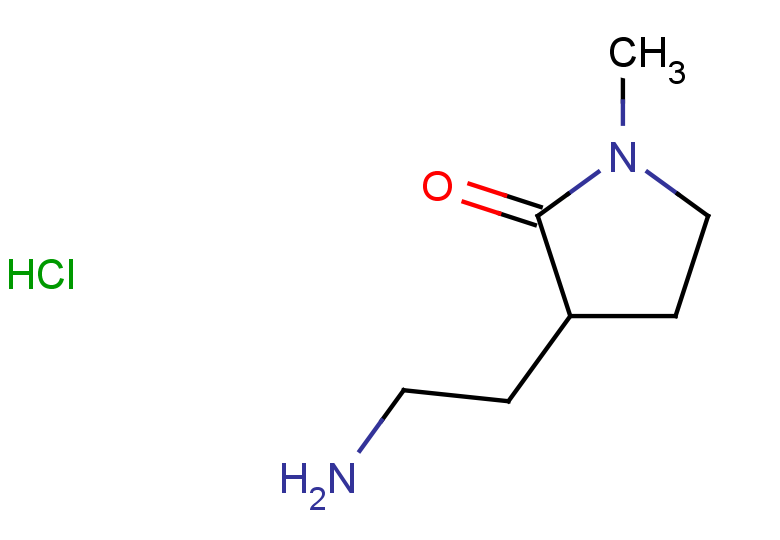 3-(2-aminoethyl)-1-methylpyrrolidin-2-one hydrochloride