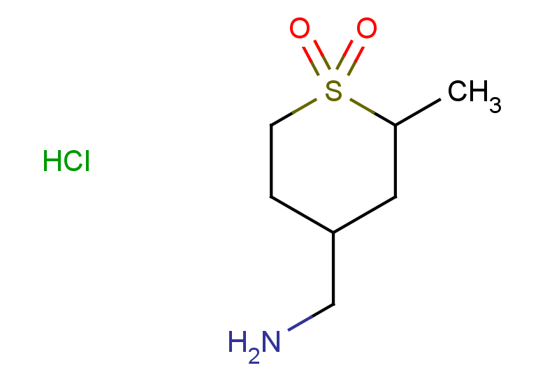 4-(aminomethyl)-2-methyl-1lambda6-thiane-1,1-dione hydrochloride, Mixture of diastereomers