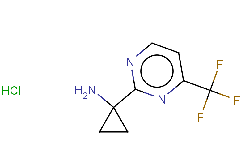 1-[4-(trifluoromethyl)pyrimidin-2-yl]cyclopropan-1-amine hydrochloride