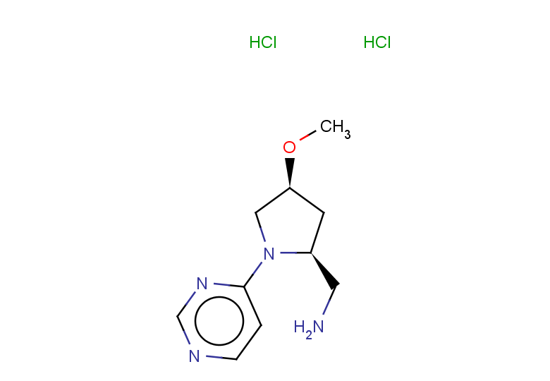 [(2S,4S)-4-methoxy-1-(pyrimidin-4-yl)pyrrolidin-2-yl]methanamine dihydrochloride