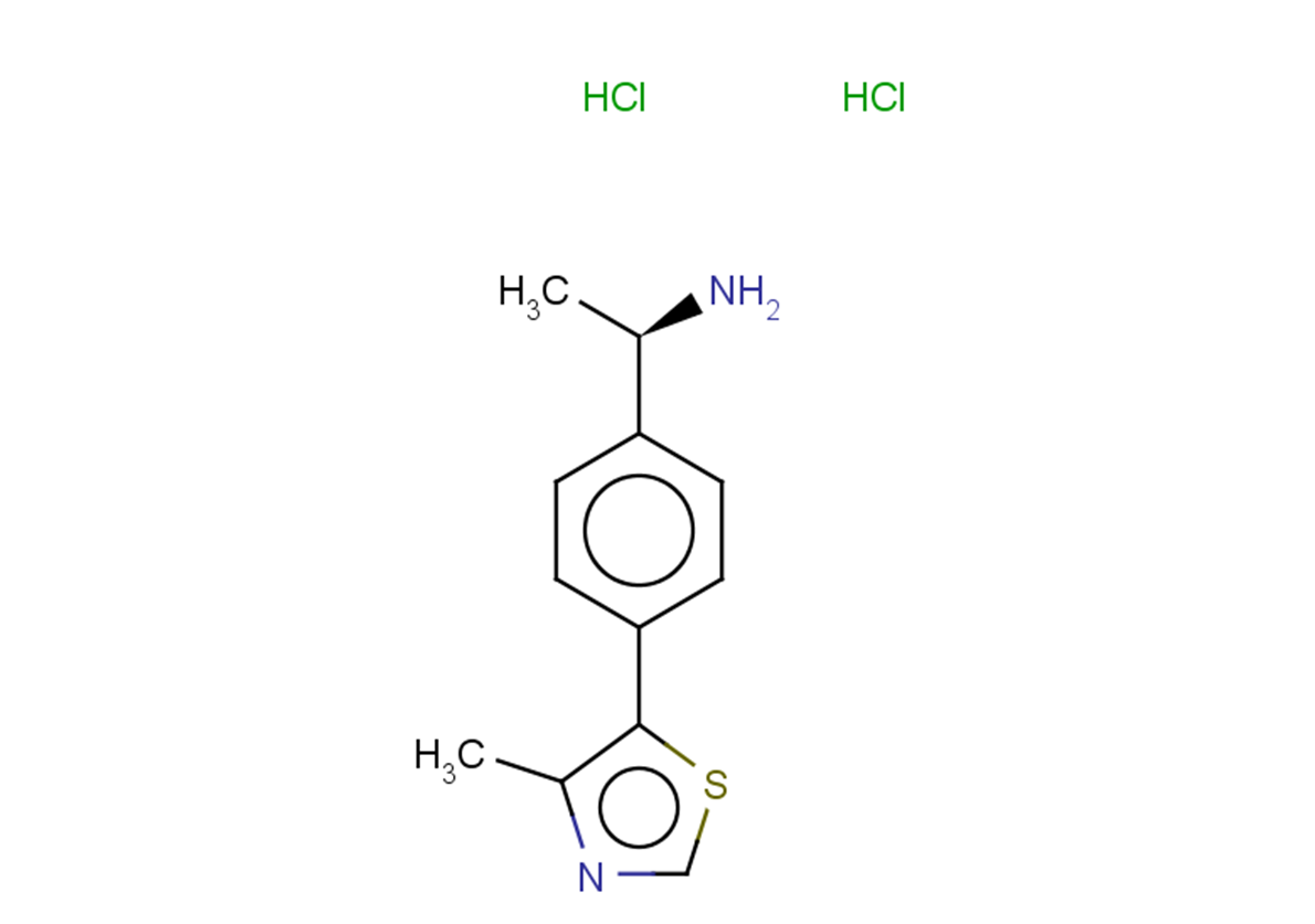 (1R)-1-[4-(4-methyl-1,3-thiazol-5-yl)phenyl]ethan-1-amine dihydrochloride