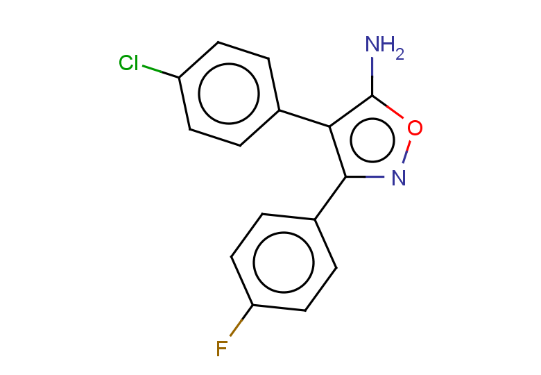 4-(4-chlorophenyl)-3-(4-fluorophenyl)-1,2-oxazol-5-amine