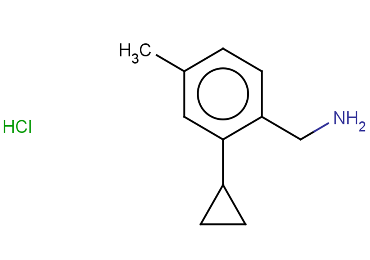 1-(2-cyclopropyl-4-methylphenyl)methanamine hydrochloride