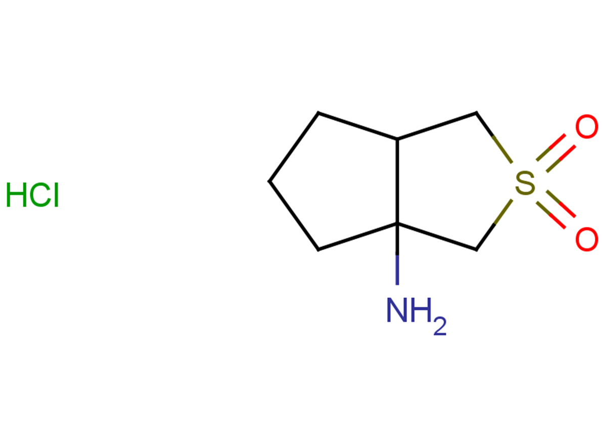 3a-amino-hexahydro-1H-2lambda6-cyclopenta[c]thiophene-2,2-dione hydrochloride