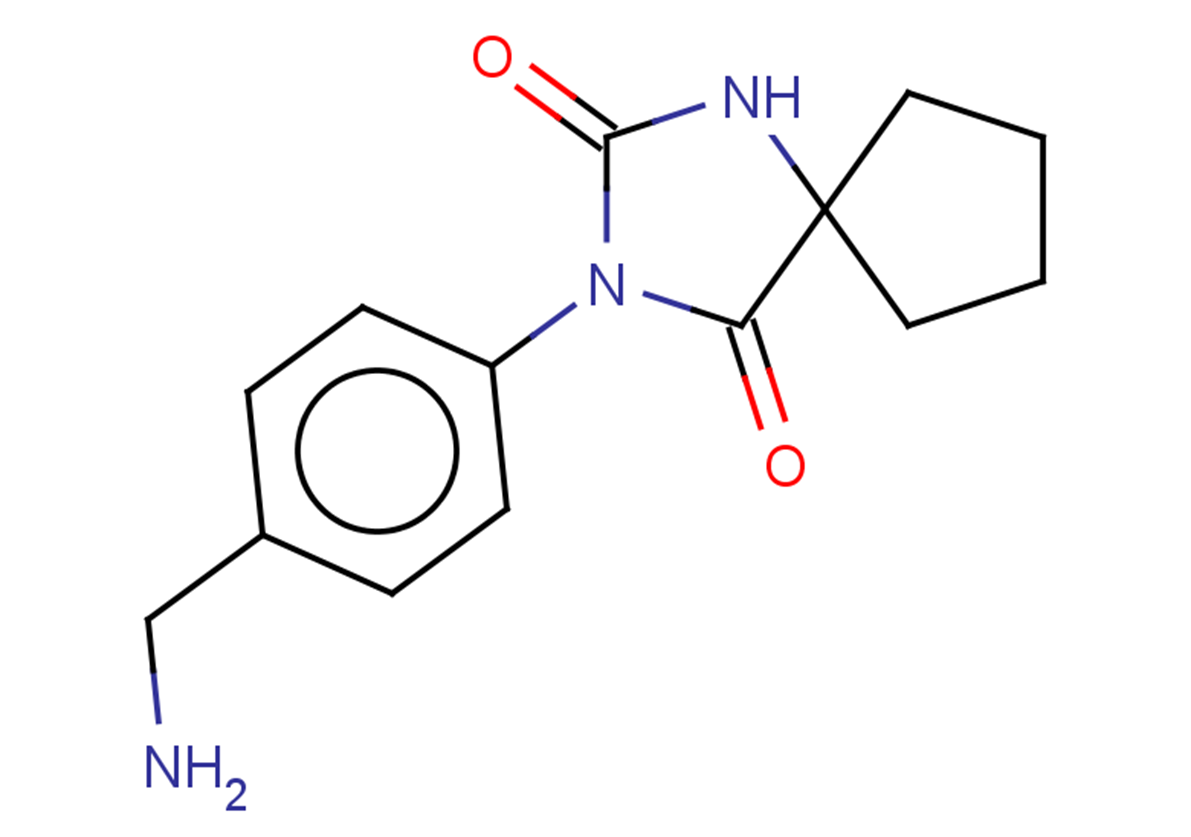 3-[4-(aminomethyl)phenyl]-1,3-diazaspiro[4.4]nonane-2,4-dione