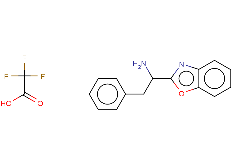 1-(1,3-benzoxazol-2-yl)-2-phenylethan-1-amine, trifluoroacetic acid