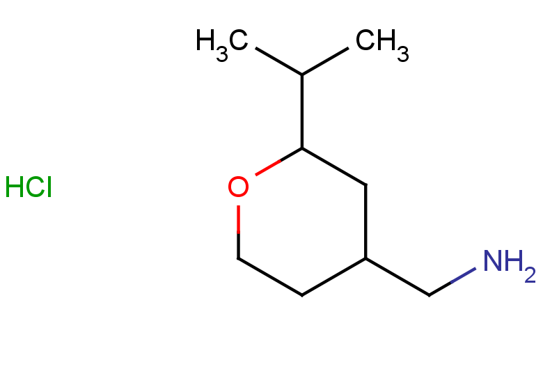 [2-(propan-2-yl)oxan-4-yl]methanamine hydrochloride, Mixture of diastereomers