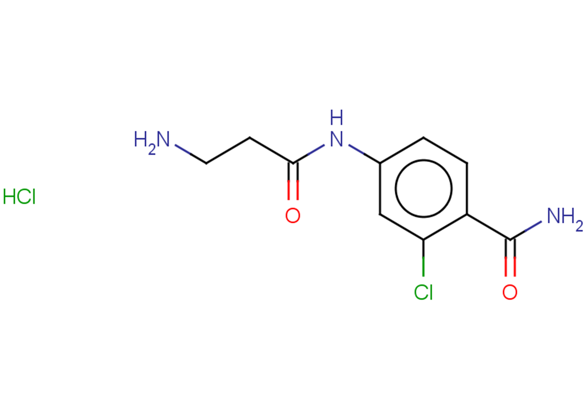 4-(3-aminopropanamido)-2-chlorobenzamide hydrochloride