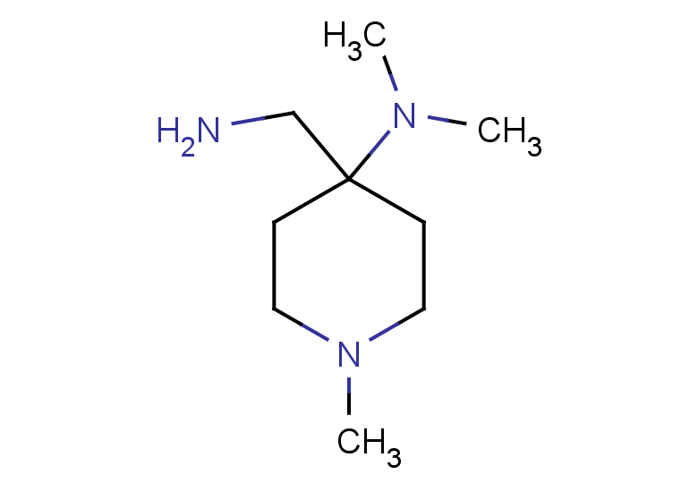 4-(aminomethyl)-N,N,1-trimethylpiperidin-4-amine