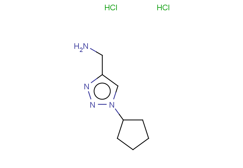 1-(1-cyclopentyl-1H-1,2,3-triazol-4-yl)methanamine dihydrochloride