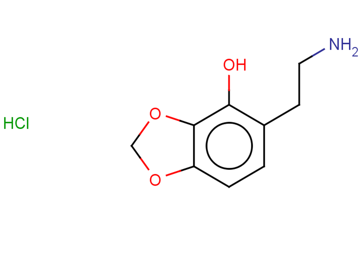 5-(2-aminoethyl)-1,3-dioxaindan-4-ol hydrochloride
