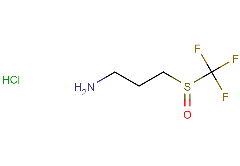 3-trifluoromethanesulfinylpropan-1-amine hydrochloride