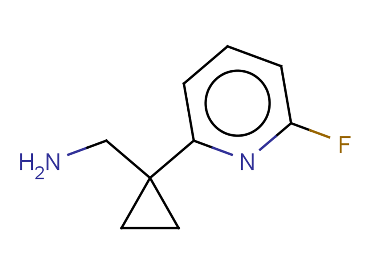 1-[1-(6-fluoropyridin-2-yl)cyclopropyl]methanamine
