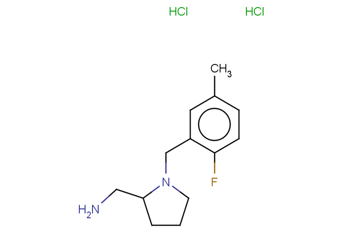 1-{1-[(2-fluoro-5-methylphenyl)methyl]pyrrolidin-2-yl}methanamine dihydrochloride