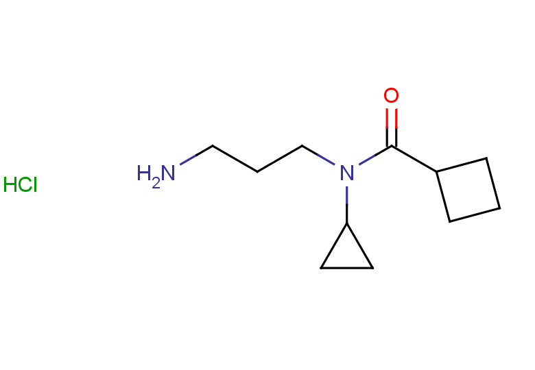 N-(3-aminopropyl)-N-cyclopropylcyclobutanecarboxamide hydrochloride