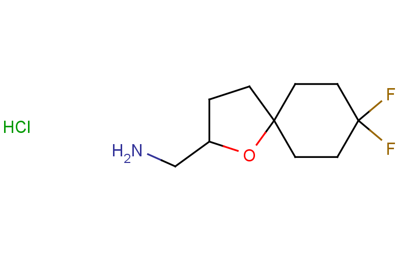 1-{8,8-difluoro-1-oxaspiro[4.5]decan-2-yl}methanamine hydrochloride