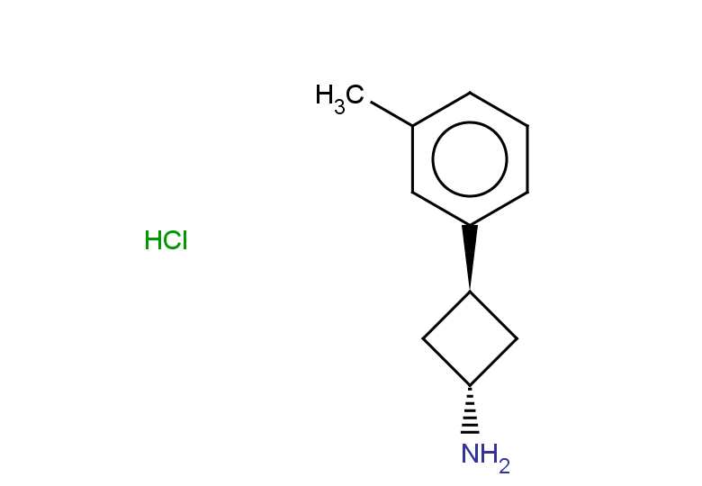 3-(3-methylphenyl)cyclobutan-1-amine hydrochloride, trans