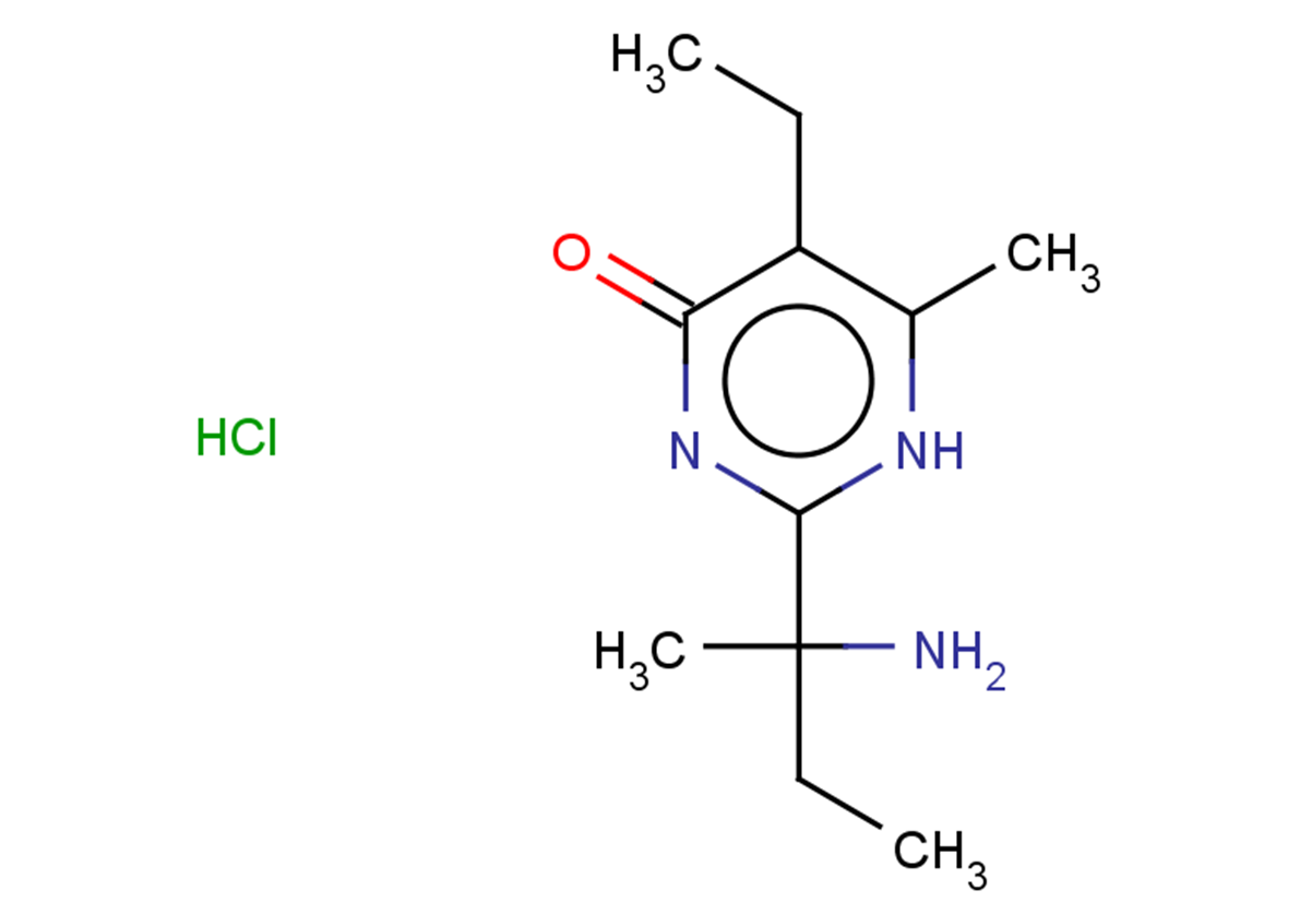 2-(2-aminobutan-2-yl)-5-ethyl-6-methyl-1,4-dihydropyrimidin-4-one hydrochloride
