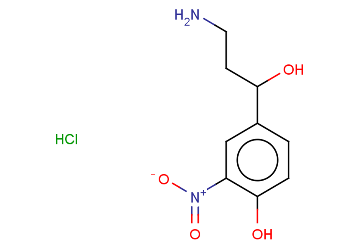 4-(3-amino-1-hydroxypropyl)-2-nitrophenol hydrochloride