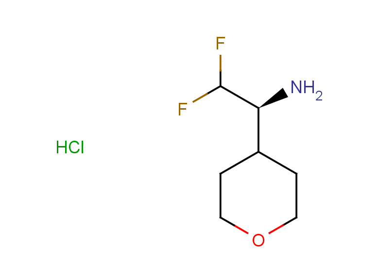 (1S)-2,2-difluoro-1-(oxan-4-yl)ethan-1-amine hydrochloride